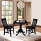 International Concepts 42 in. Dual Drop Leaf Table with 2 Slat Back Dining Chairs - 3 Piece Dining Set K46-42DP-C61P - alternate 3